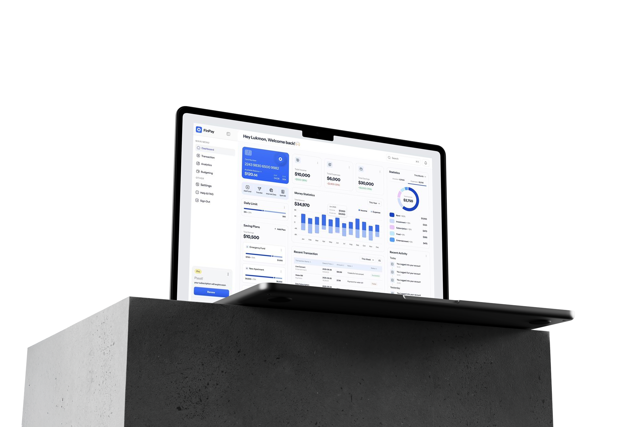 Incentivio platform dashboard
