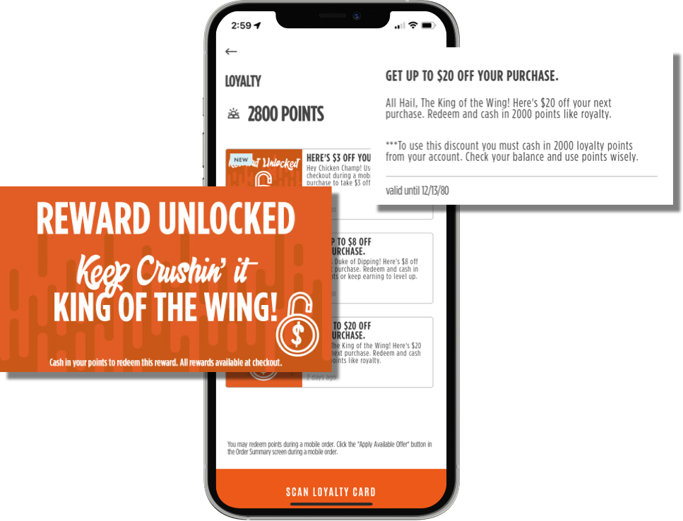Incentivio's restaurant loyalty program being used by Wing It On!
